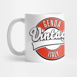 Genoa italy vintage style logo Mug